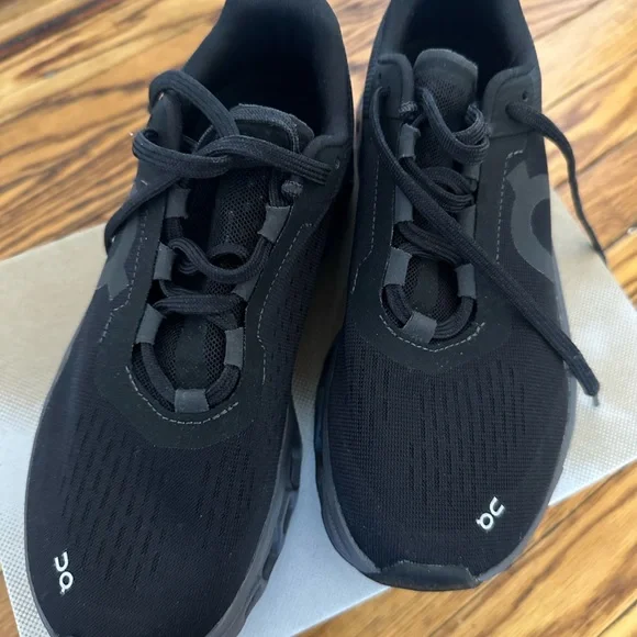 On Running Women's Black Sneakers - Picture 2 of 5